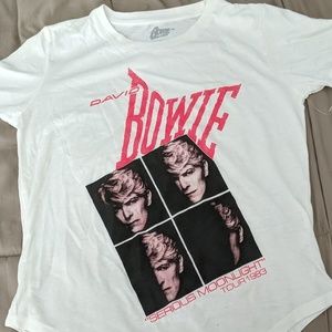 David Bowie 1983 Serious Moonlight Tour tee